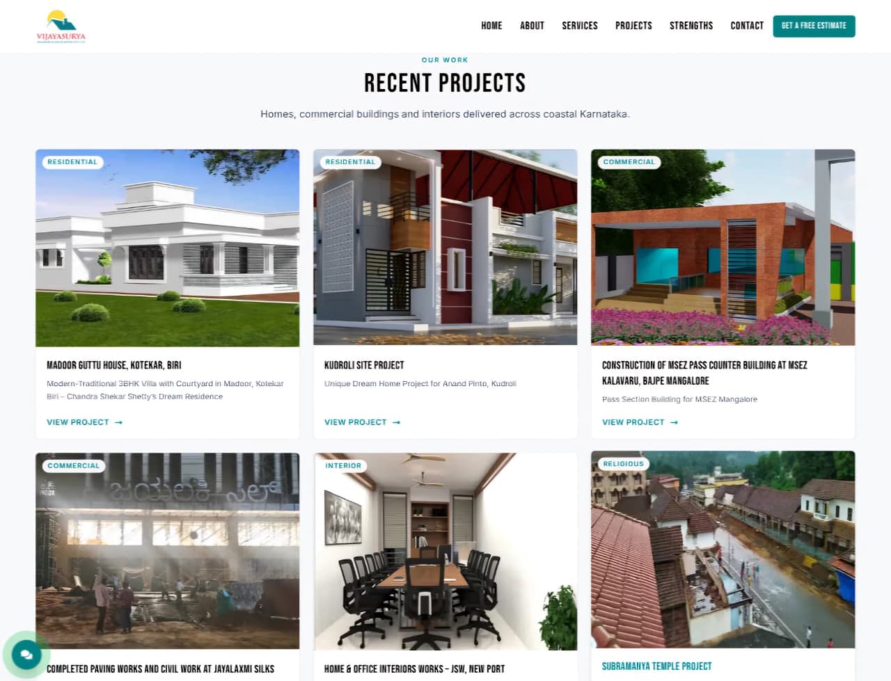 Vijayasurya Builders & Developers Projects